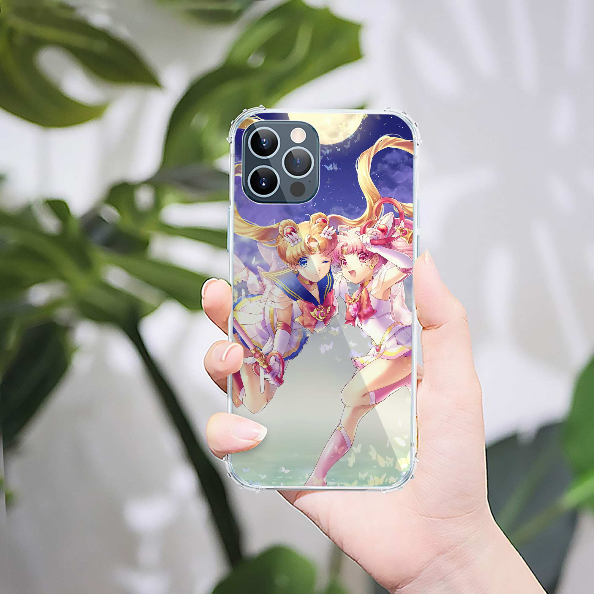 （画像用） 美少女戦士セーラームーン Sailor Moon 【iPhone 12シリーズ対応】透明スマホケース（クリアソフトケース）